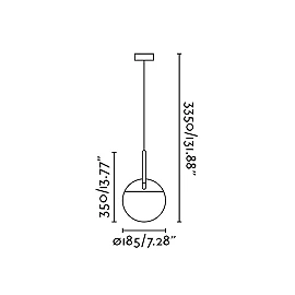 Pendant MINE, 1 x E27 max. 20W, IP20, grey/white -  FARO - 2837x