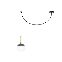 Pendant MINE, 1 x E27 max. 20W, IP20, grey/white -  FARO - 2837x