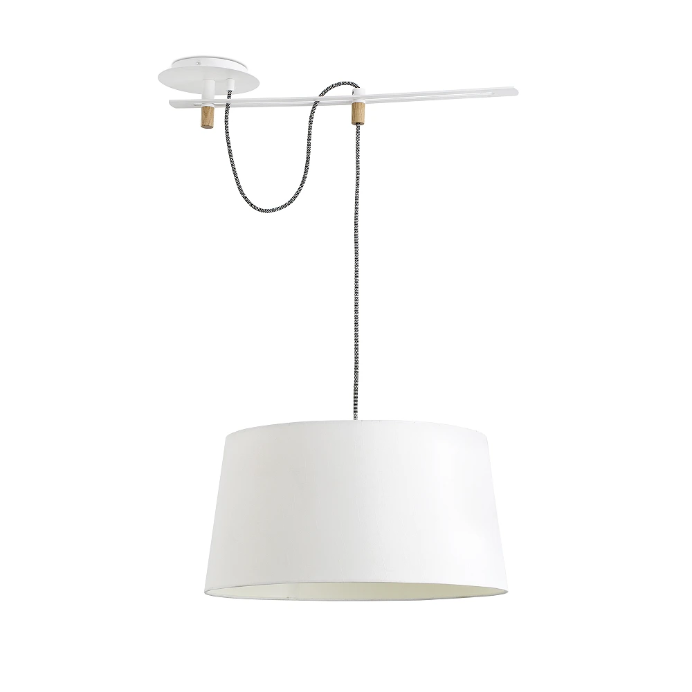 Pendant FUSTA, 1 x E27 max. 20W, IP20, white -  FARO - 28394