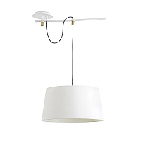 Pendant FUSTA, 1 x E27 max. 20W, IP20, white -  FARO - 28394