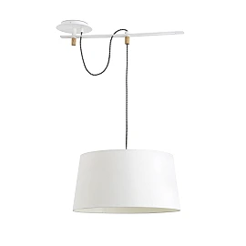 Pendant FUSTA, 1 x E27 max. 20W, IP20, white -  FARO - 28394