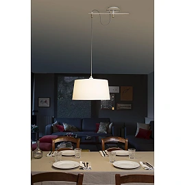 Pendant FUSTA, 1 x E27 max. 20W, IP20, white -  FARO - 28394