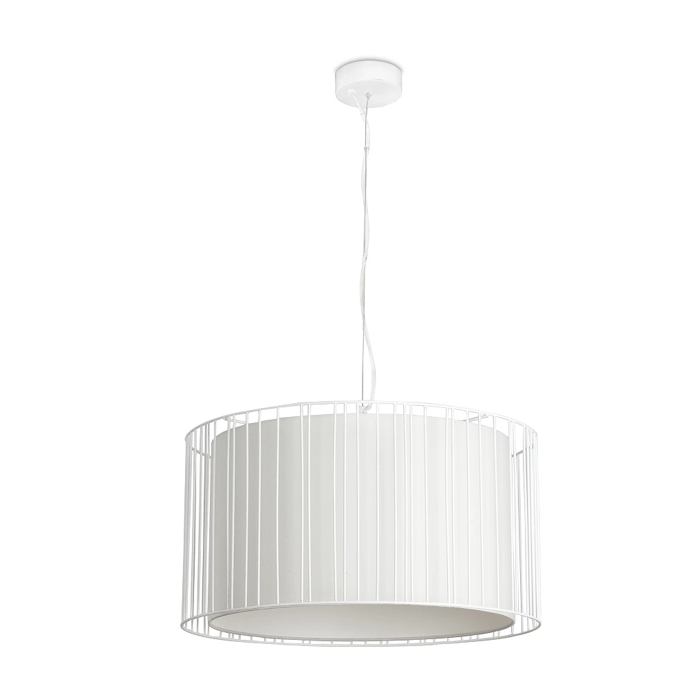 Pendant LINDA, 1 x E27 max. 100W, IP20, white/black -  FARO - 2930x