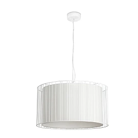 Pendant LINDA, 1 x E27 max. 100W, IP20, white/black -  FARO - 2930x