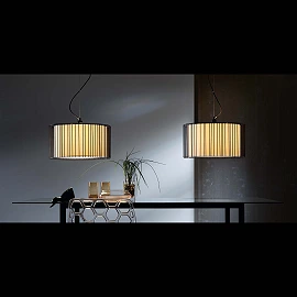 Pendant LINDA, 1 x E27 max. 100W, IP20, white/black -  FARO - 2930x