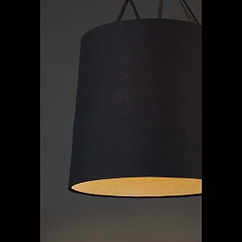 Pendant TREE, 1 x E27 max. 100W, IP20, black/white -  FARO - 2986x