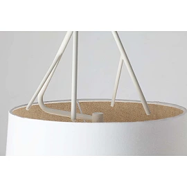 Pendant TREE, 1 x E27 max. 100W, IP20, black/white -  FARO - 2986x