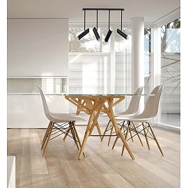 Pendant LINK, 4 x GU10 max. 35W, IP20, black/white - FARO - 298xx