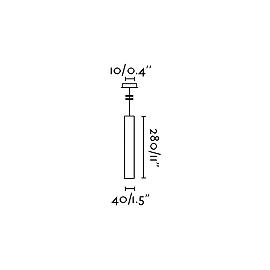 Pendant LISE LED, 6W LED COB, 370 Lm, 2700K, black/white - FARO - 2988x