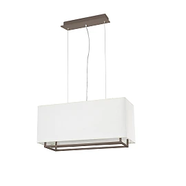 Pendant VESPER-1, 2 x E27 max. 20W, IP20, white/brown - FARO - 2998x