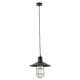 Pendant MARINA, 1x E27, IP20, black -  FARO - 60004