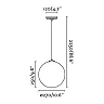 CLARA Transparent pendant lamp - FARO - 64128