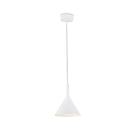 Pendant PAM-P LED, LED 11W module, IP20, black and gold/white, small - FARO - 6415x