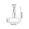 AINA LED White pendant lamp - FARO - 64174