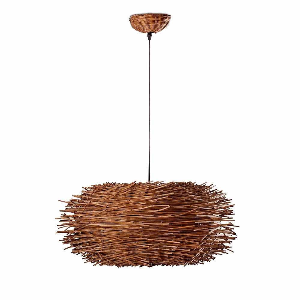Pendant NIDO, 1 x E27 max. 60W, IP20, brown -  FARO - 68153