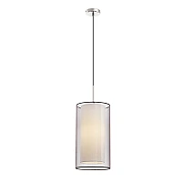 Pendant SABA, 1 x E27 max. 40W, IP20, matt nickel, small -  FARO - 68548