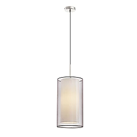 Pendant SABA, 1 x E27 max. 40W, IP20, matt nickel, small -  FARO - 68548