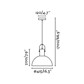 Pendant MARGOT, 1 x E27 max. 25W, IP20, black -  FARO - 68561