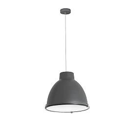 Pendant CHARLOTTE, 1 x E27 max. 60W, IP20, white/dark grey -  FARO - 6856x