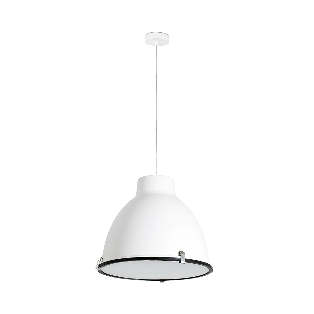 Pendant CHARLOTTE, 1 x E27 max. 60W, IP20, white/dark grey -  FARO - 6856x