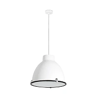 Pendant CHARLOTTE, 1 x E27 max. 60W, IP20, white/dark grey -  FARO - 6856x