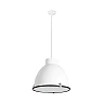 Pendant CHARLOTTE, 1 x E27 max. 60W, IP20, white/dark grey - FARO - 6856x