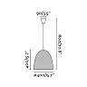 Pendant LIANA, 1 x E27 max. 60W, IP20, brown - FARO - 68569