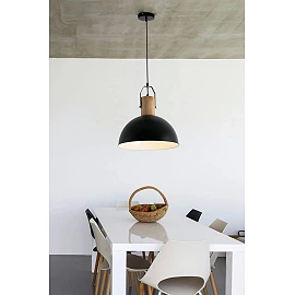 Pendant MARGOT, 1 x E27 max. 25W, IP20, black -  FARO - 68561