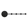 HAN LED Black wall lamp/coat rack 6W LED - 01001 Faro