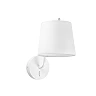 Wall lamp BERNI, 1 x E27 max. 20W, IP20, black/white/matt nickel - FARO - 2932x