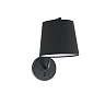 Wall lamp BERNI, 1 x E27 max. 20W, IP20, black/white/matt nickel - FARO - 2932x