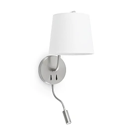 FARO BERNI wall lamp with LED reader, E27 + 3 W LED, 3000 K, 293xx