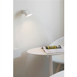 Wall lamp AUREA LED SMD 6W, 230Lm, 2700K, IP20, white - FARO - 62115