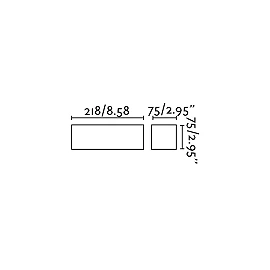 Wall lamp EACO-1, 1x G9, IP20, white - FARO - 63176