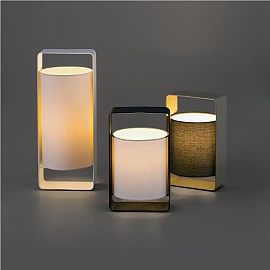 LULA-G Black and white big table lamp - FARO - 28385
