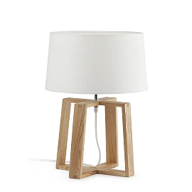 BLISS White table lamp - FARO - 28401