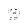 LAO LED galda lampa, balta - FARO - 29048