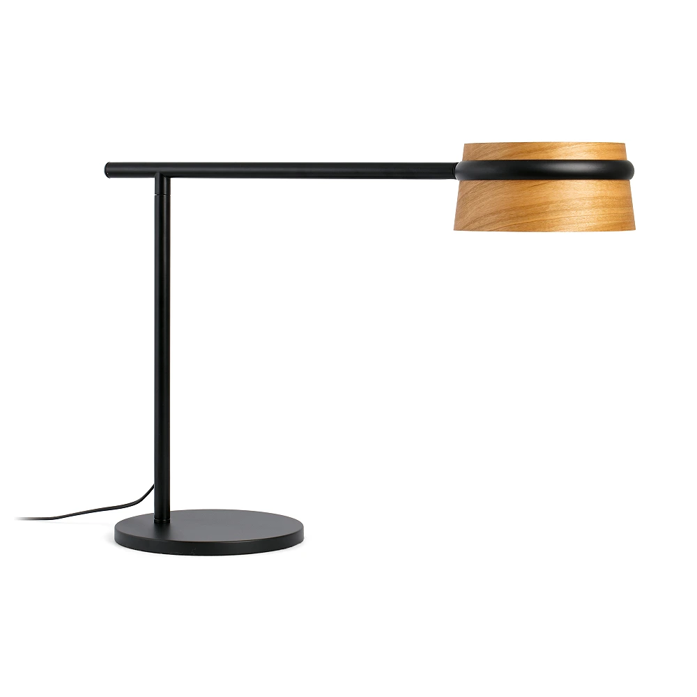 LOOP LED Black table lamp with clip - FARO - 29568