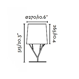 TREE White table lamp - FARO - 29867