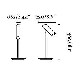 LINK Black table lamp - FARO - 29882