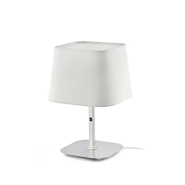SWEET White and nickel table lamp - FARO - 29937