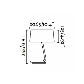 HOTEL Black table lamp - FARO - 29947