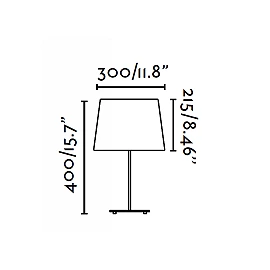 SWEET White and nickel table lamp - FARO - 29937