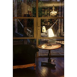 LUPE Chrome table lamp - FARO - 29997