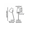 LUPE Chrome table lamp - FARO - 29997