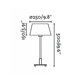 MITIC Beige table lamp - FARO - 68417