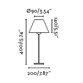 NIDIA Beige table lamp - FARO - 68423
