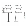 MOMA White table lamp - FARO - 68500