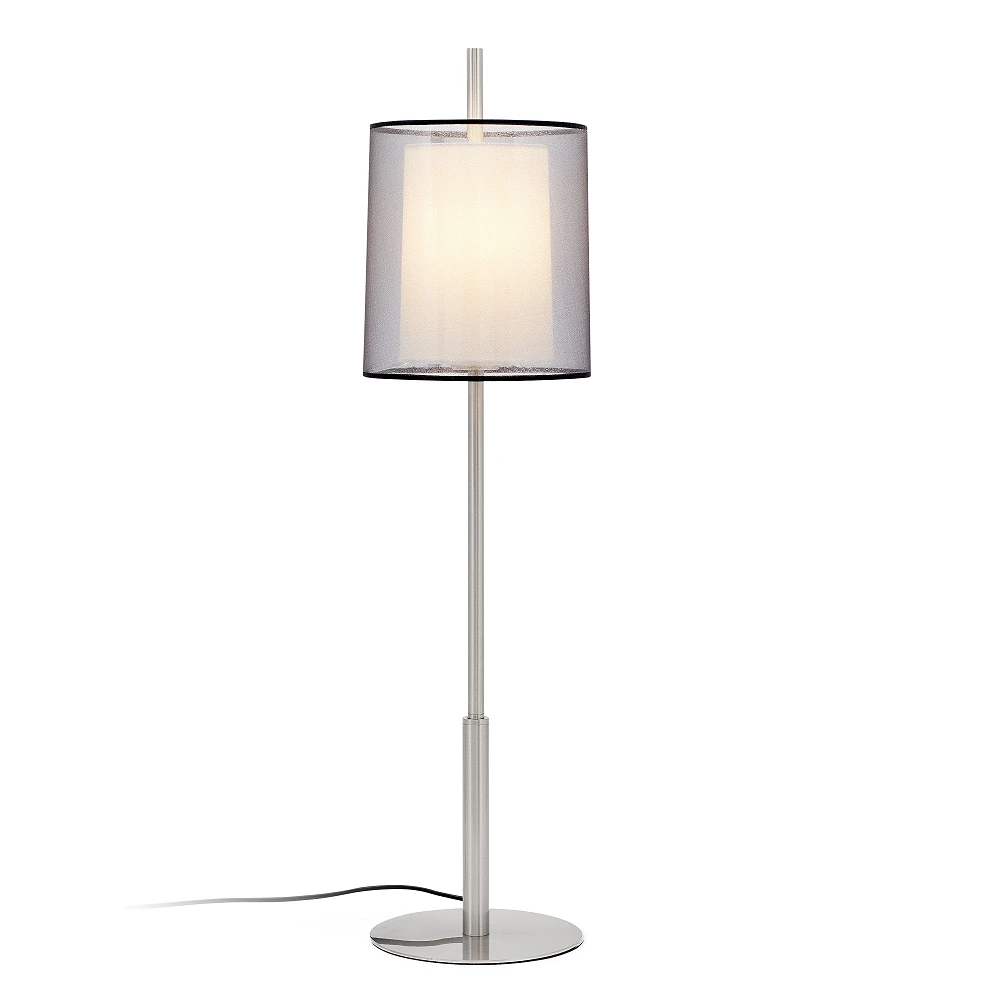 SABA Matt nickel table lamp h 84 mm - FARO - 68546