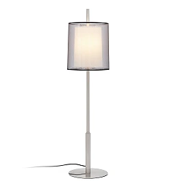 SABA Matt nickel table lamp h 84 mm - FARO - 68546